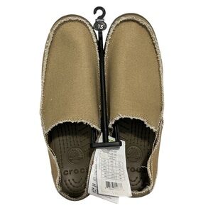 Crocs Santa Cruz Men’s Slip-On Loafers Khaki Size 13 NEW